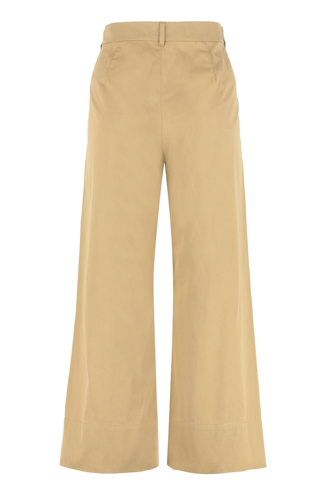 S MAX MARA-OUTLET-SALE-Cotton gabardine trousers-ARCHIVIST