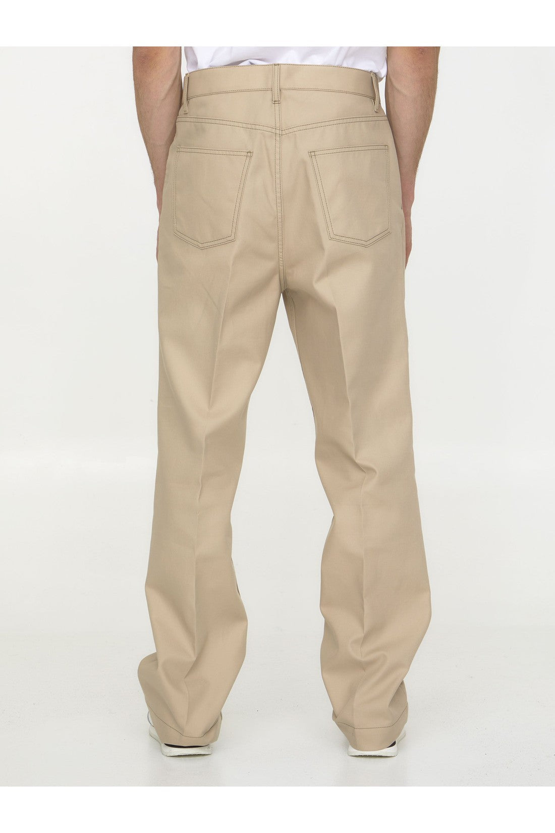 VALENTINO GARAVANI-OUTLET-SALE-Cotton gabardine trousers-ARCHIVIST