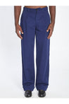 Valentino Garavani-OUTLET-SALE-Cotton gabardine trousers-ARCHIVIST