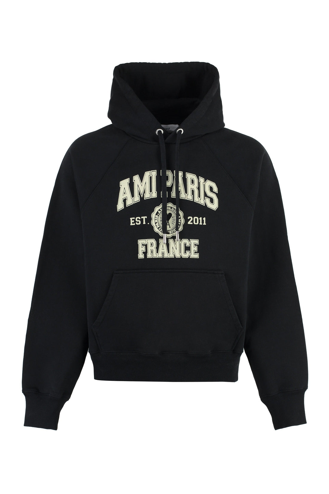 AMI PARIS-OUTLET-SALE-Cotton hoodie-ARCHIVIST