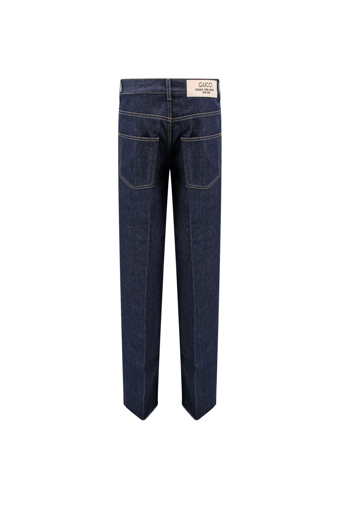 GUCCI-OUTLET-SALE-Cotton jeans with Gucci City tag-ARCHIVIST