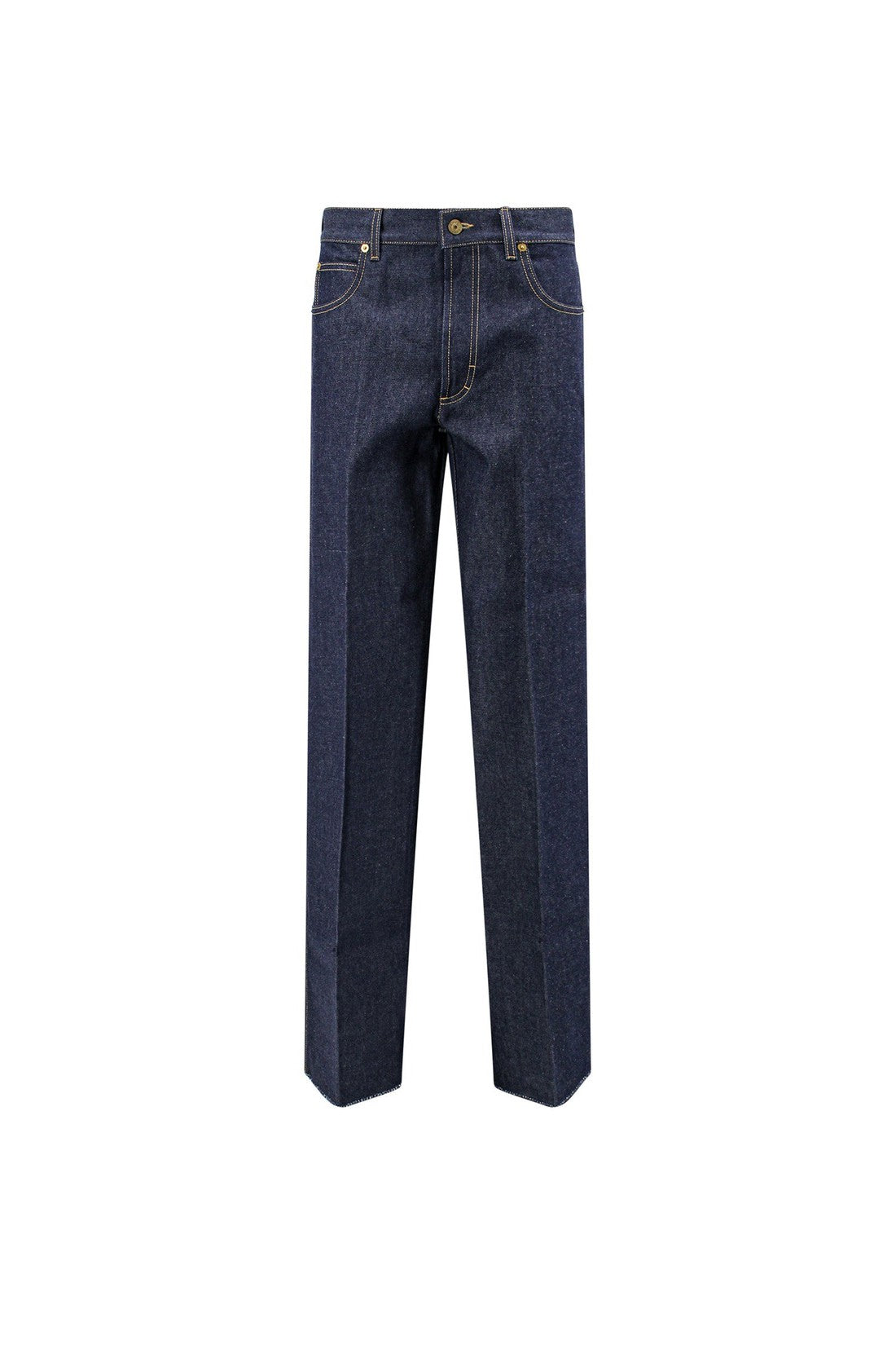 GUCCI-OUTLET-SALE-Cotton jeans with Gucci City tag-ARCHIVIST