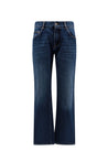 DOLCE & GABBANA-OUTLET-SALE-Cotton jeans with back logo patch-ARCHIVIST