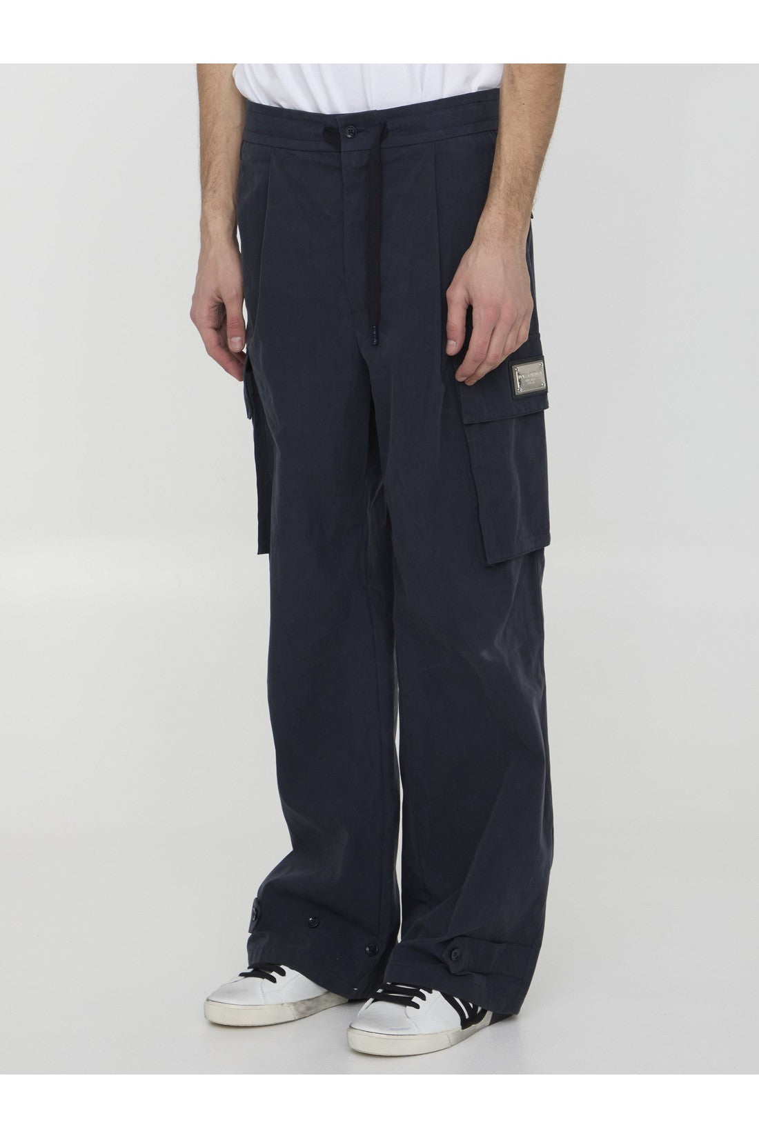 DOLCE&GABBANA-OUTLET-SALE-Cotton jogging pants-ARCHIVIST