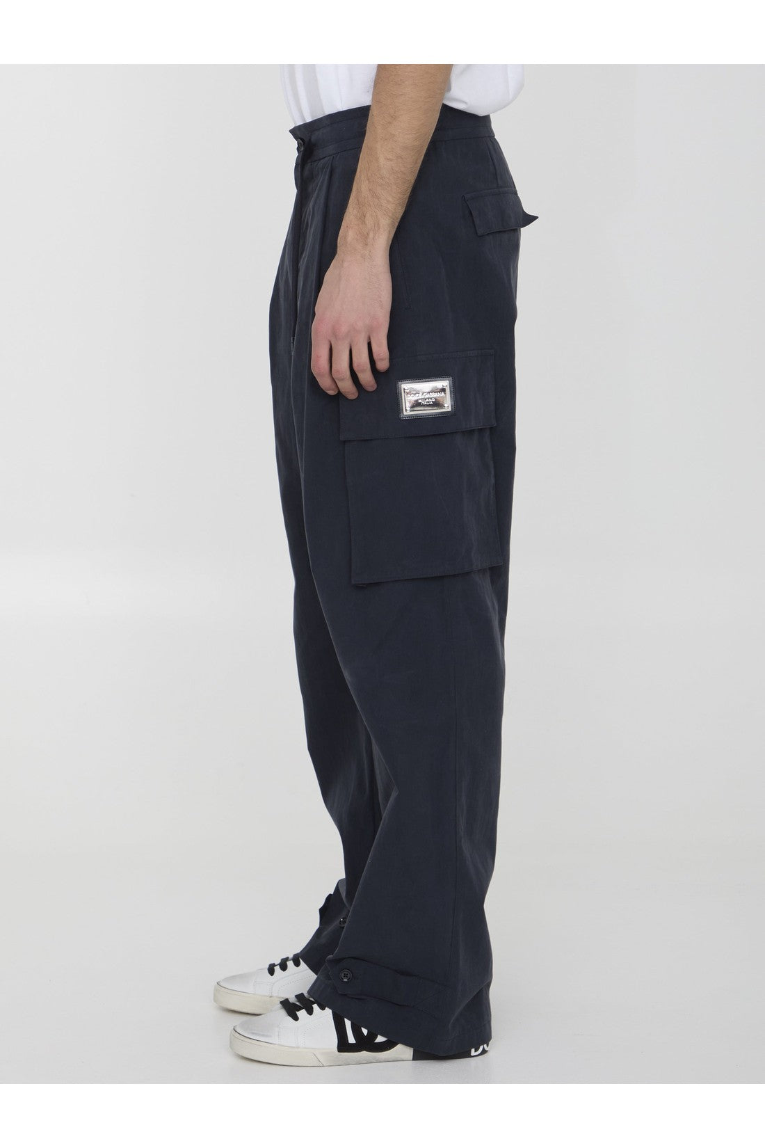 DOLCE&GABBANA-OUTLET-SALE-Cotton jogging pants-ARCHIVIST