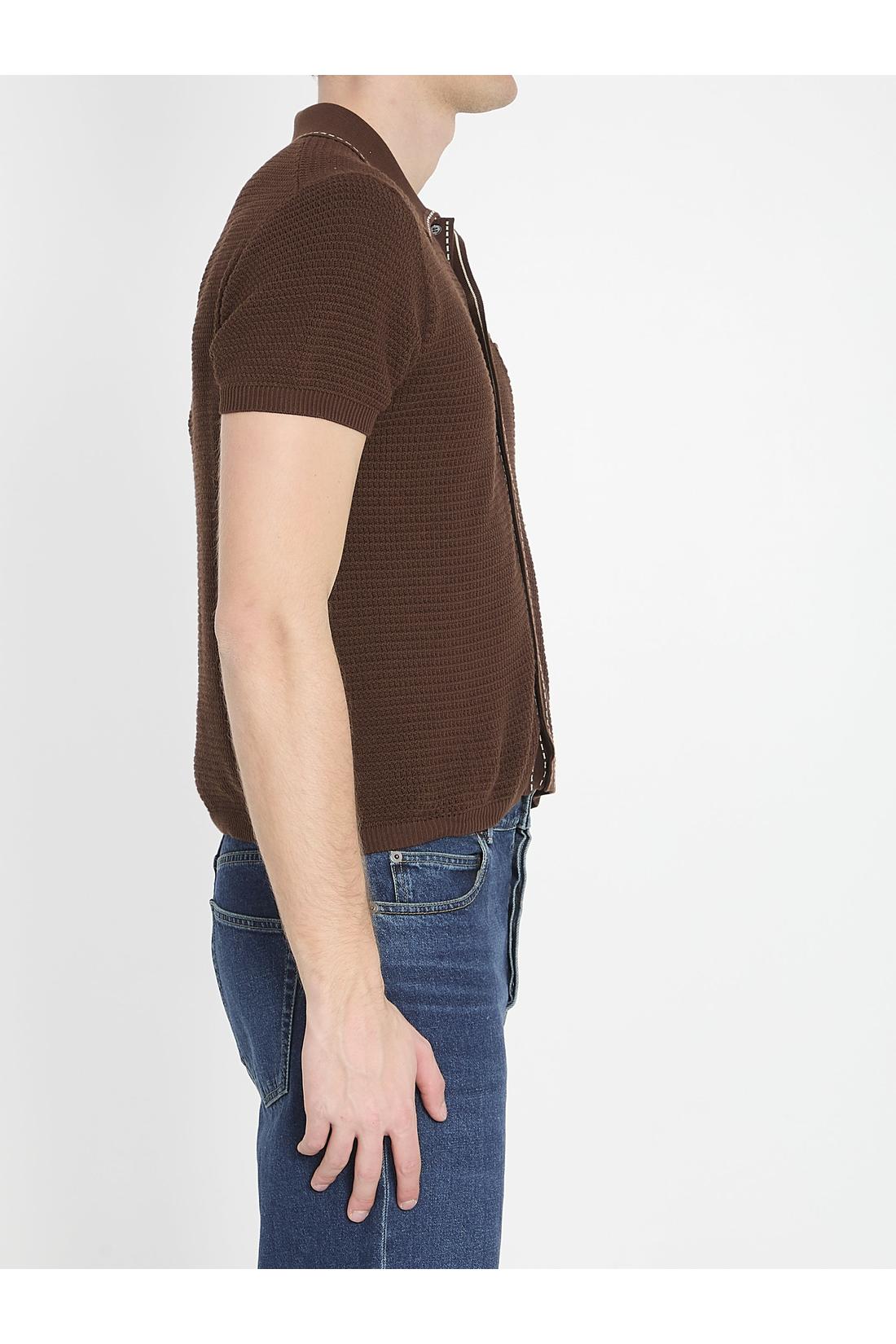 Versace-OUTLET-SALE-Cotton knit shirt-ARCHIVIST