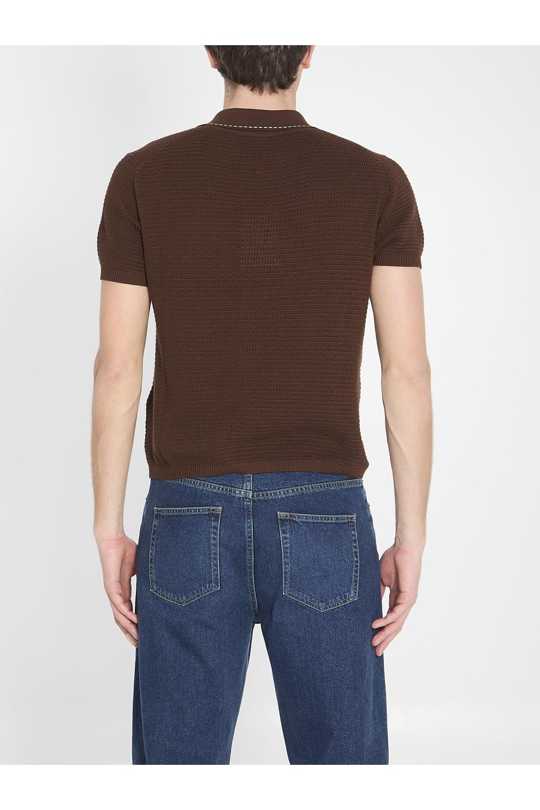 Versace-OUTLET-SALE-Cotton knit shirt-ARCHIVIST