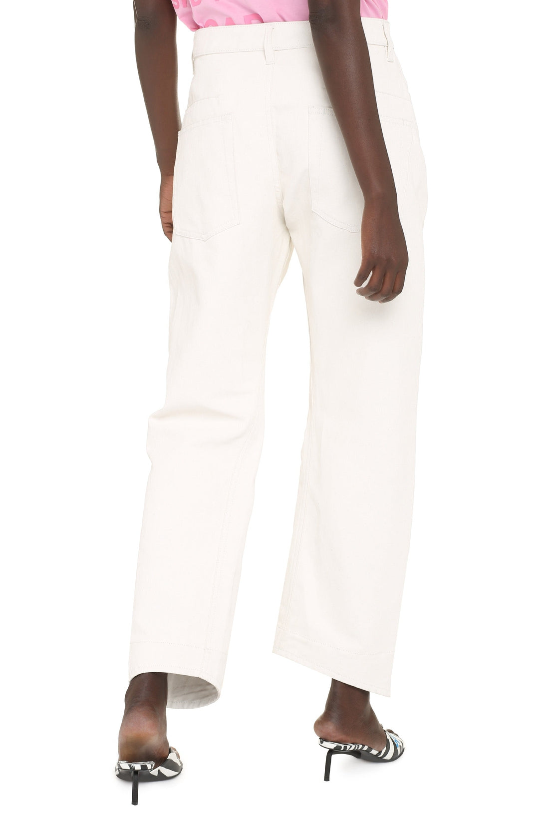 Jil Sander-OUTLET-SALE-Cotton-linen trousers-ARCHIVIST