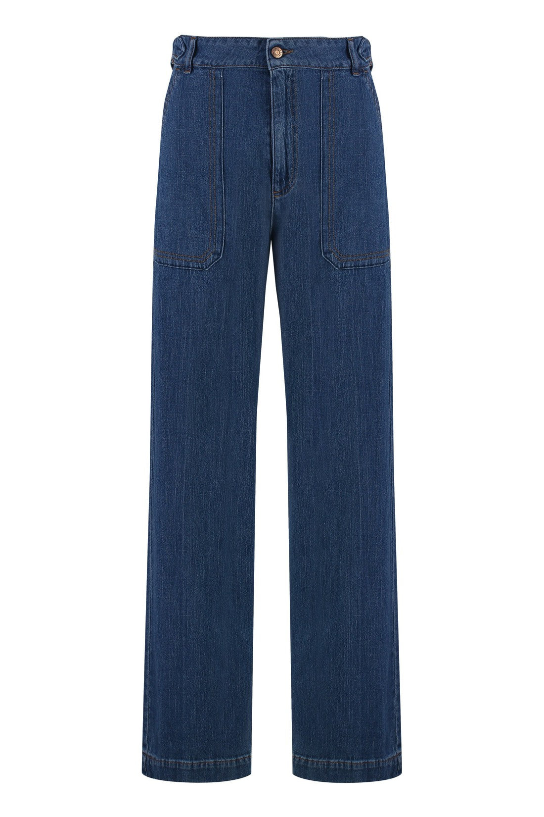 See By Chloé-OUTLET-SALE-Cotton-linen trousers-ARCHIVIST