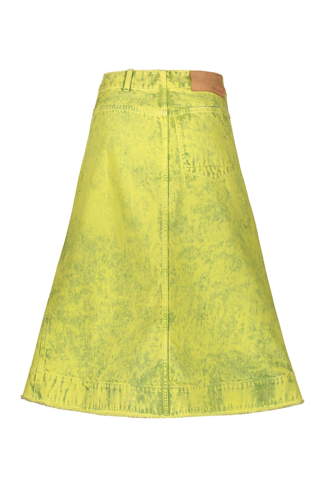 Cedric Charlier-OUTLET-SALE-Cotton midi skirt-ARCHIVIST