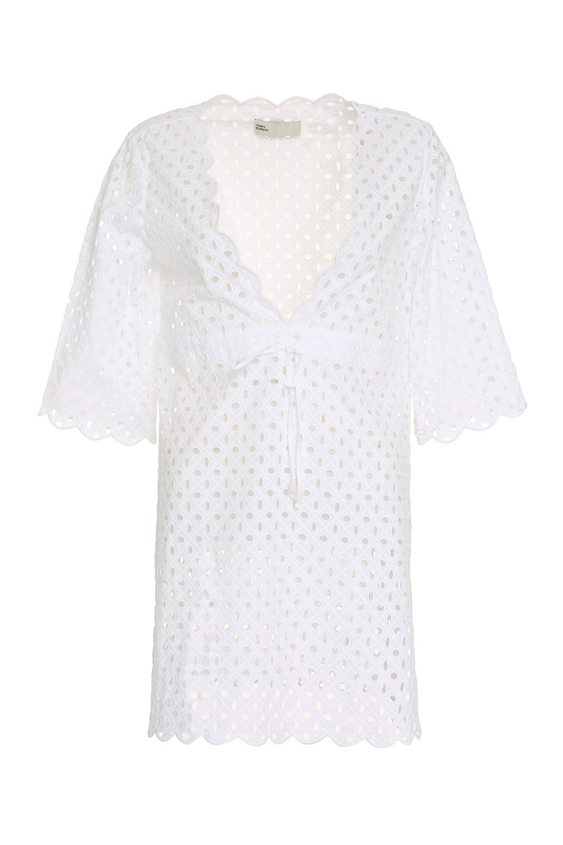 Tory Burch-OUTLET-SALE-Cotton mini-dress-ARCHIVIST