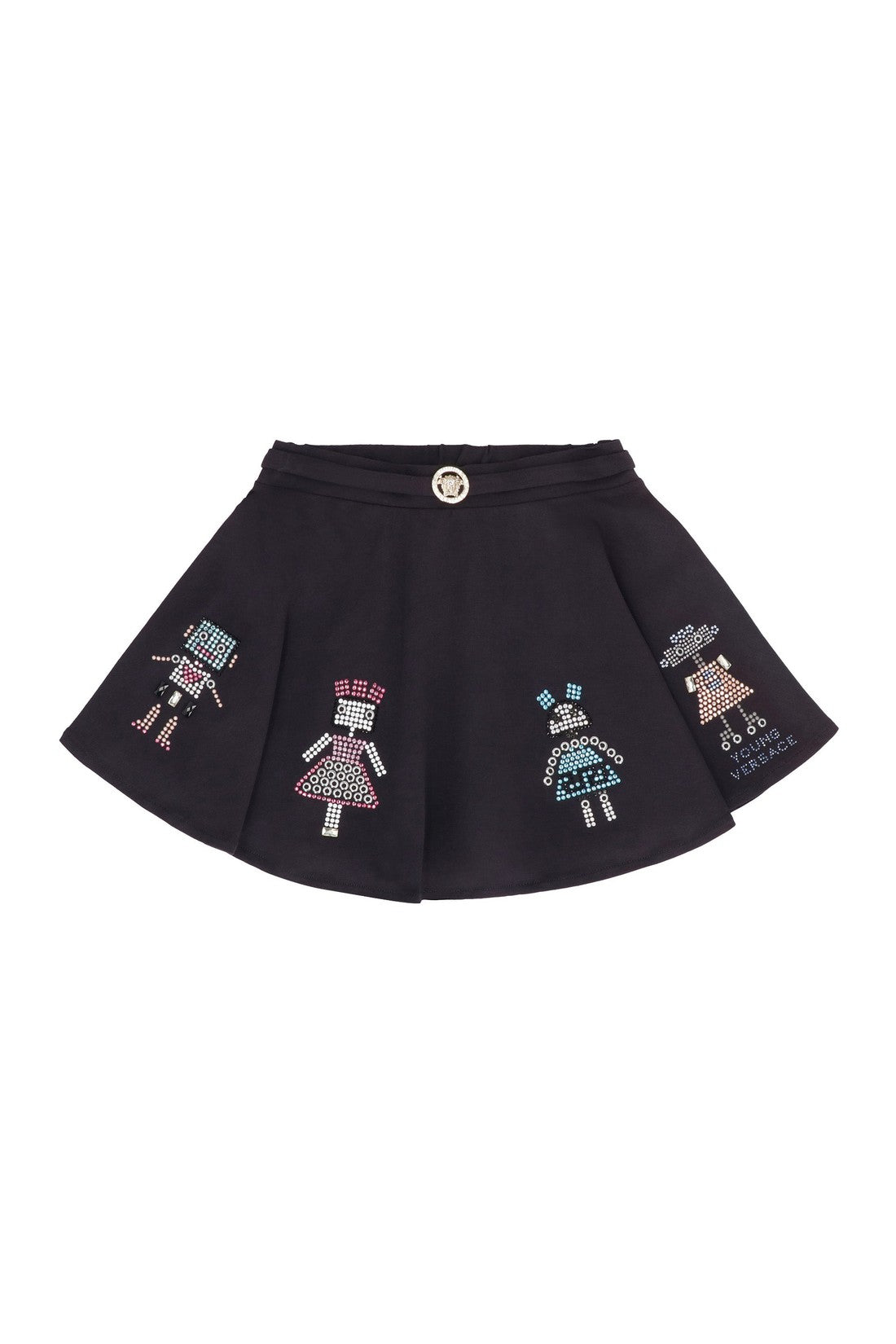 Young Versace-OUTLET-SALE-Cotton mini-skirt-ARCHIVIST