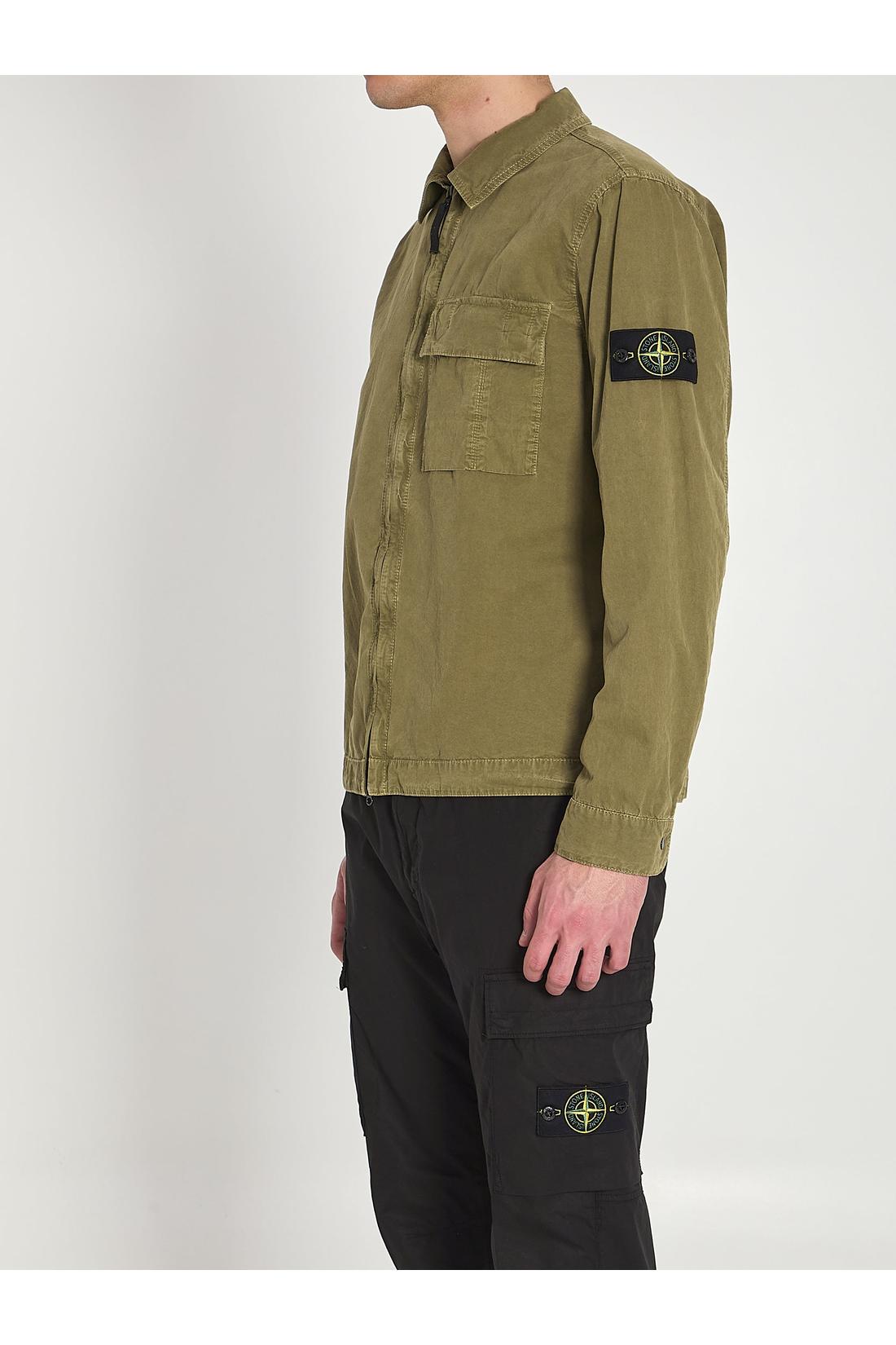 Stone Island-OUTLET-SALE-Cotton overshirt-ARCHIVIST