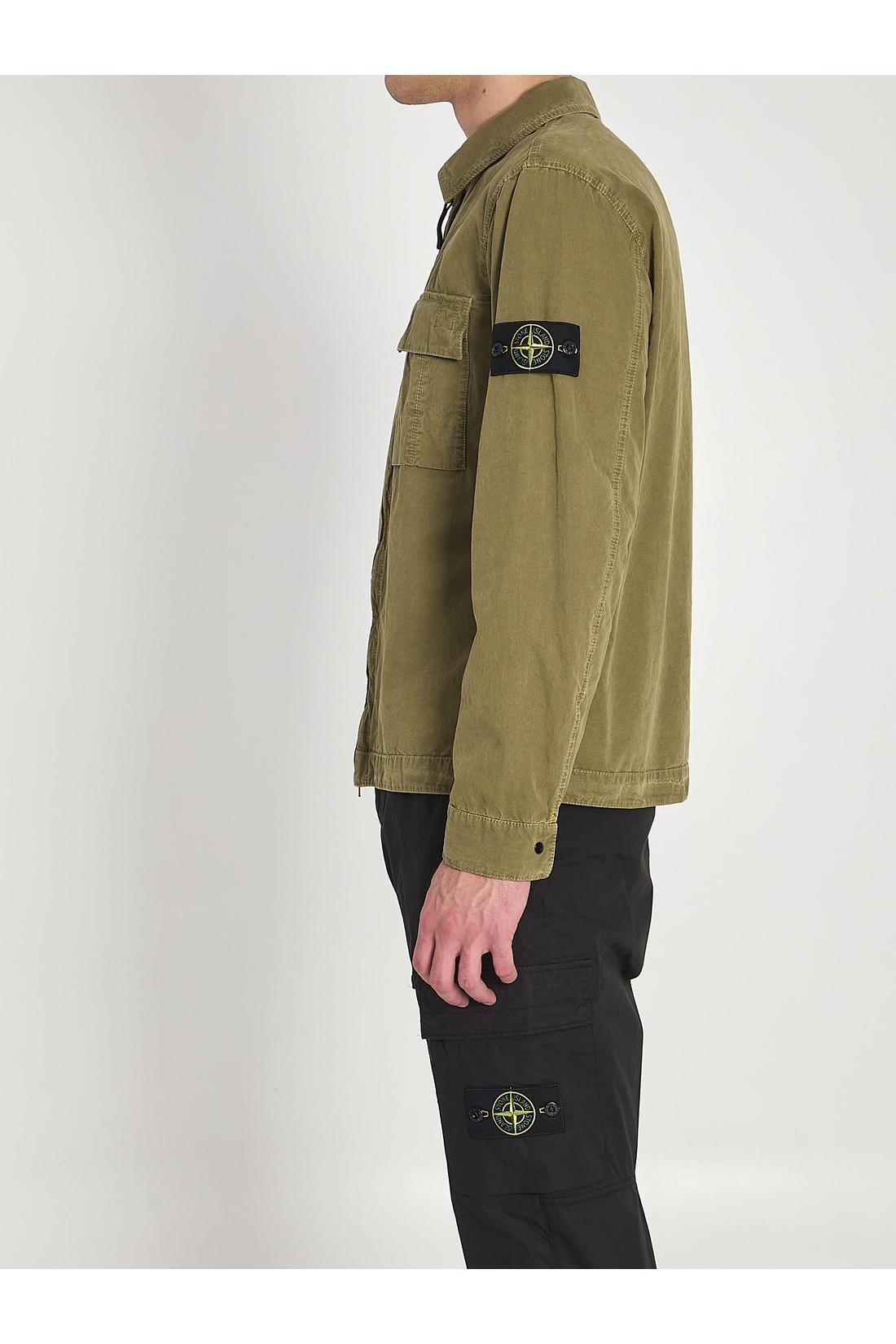 Stone Island-OUTLET-SALE-Cotton overshirt-ARCHIVIST