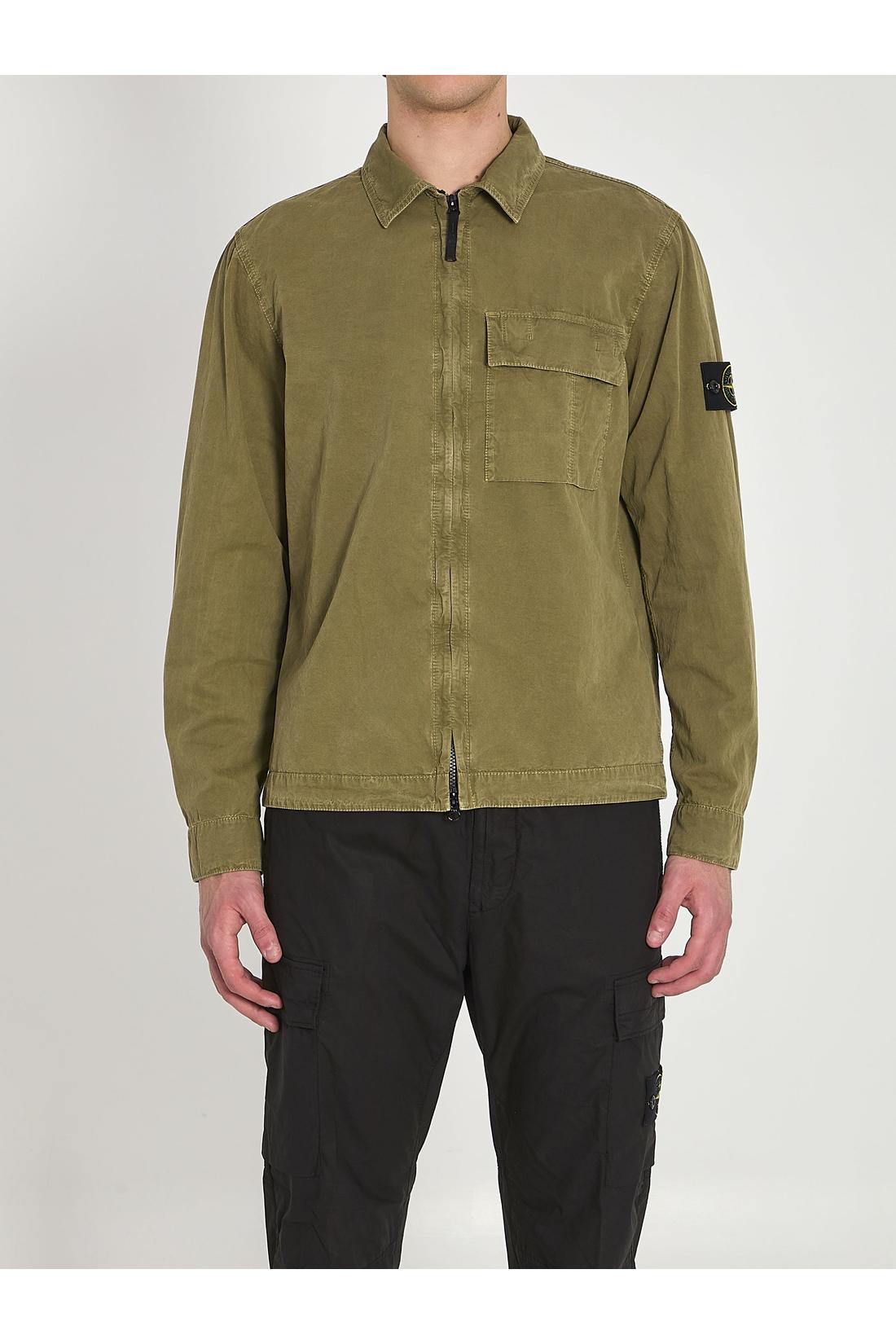 Stone Island-OUTLET-SALE-Cotton overshirt-ARCHIVIST