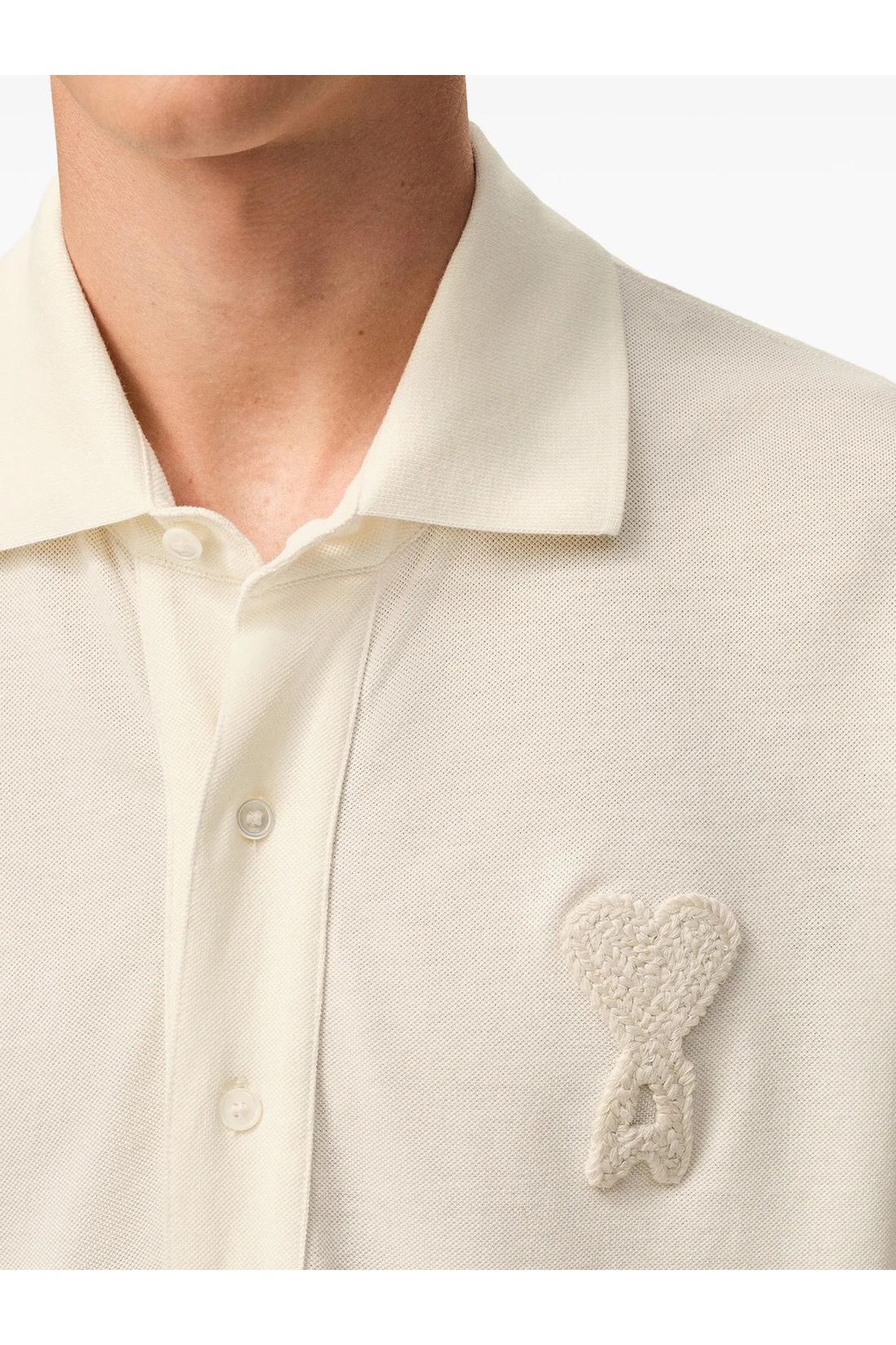 Ami Paris-OUTLET-SALE-Cotton piqué polo-ARCHIVIST