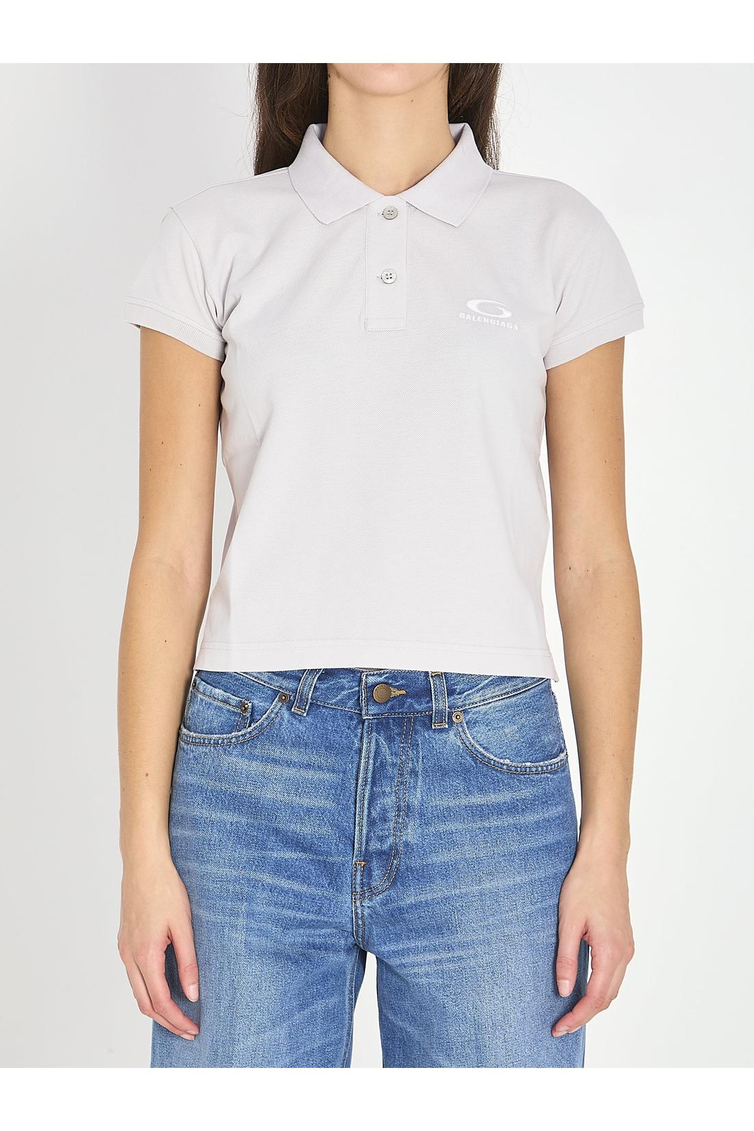 Balenciaga-OUTLET-SALE-Cotton piqué polo-ARCHIVIST