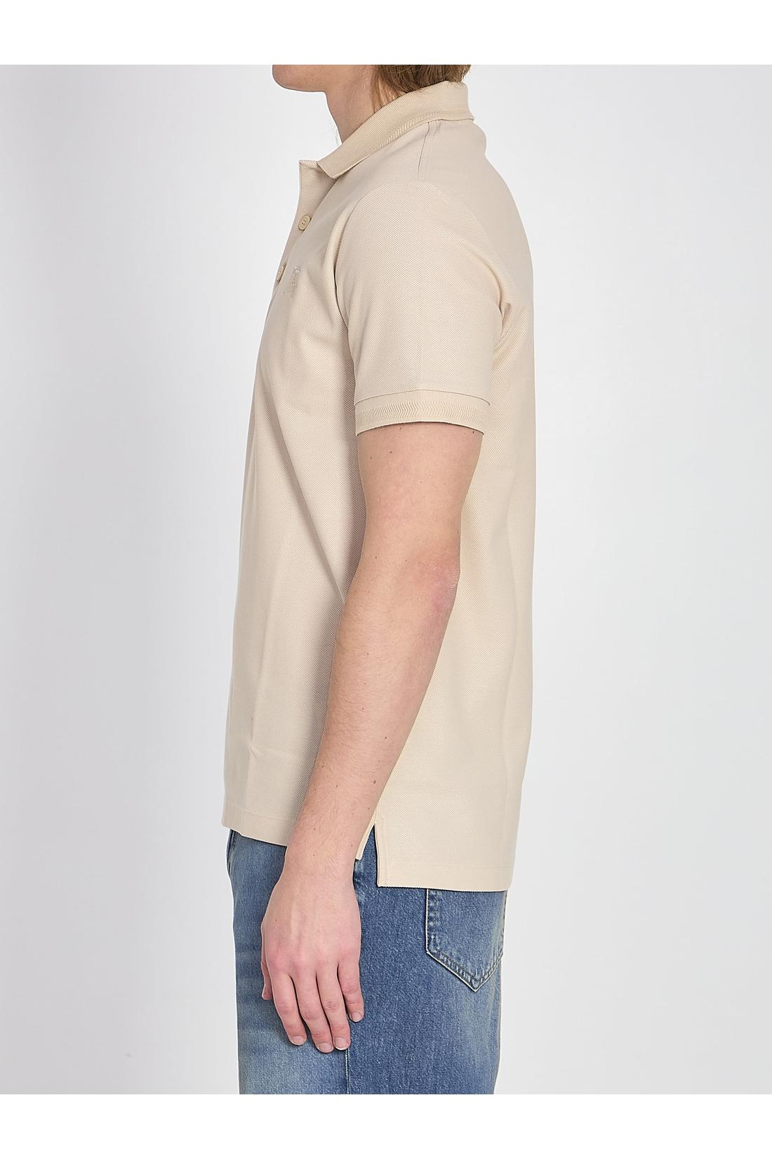 Burberry-OUTLET-SALE-Cotton piqué polo shirt-ARCHIVIST