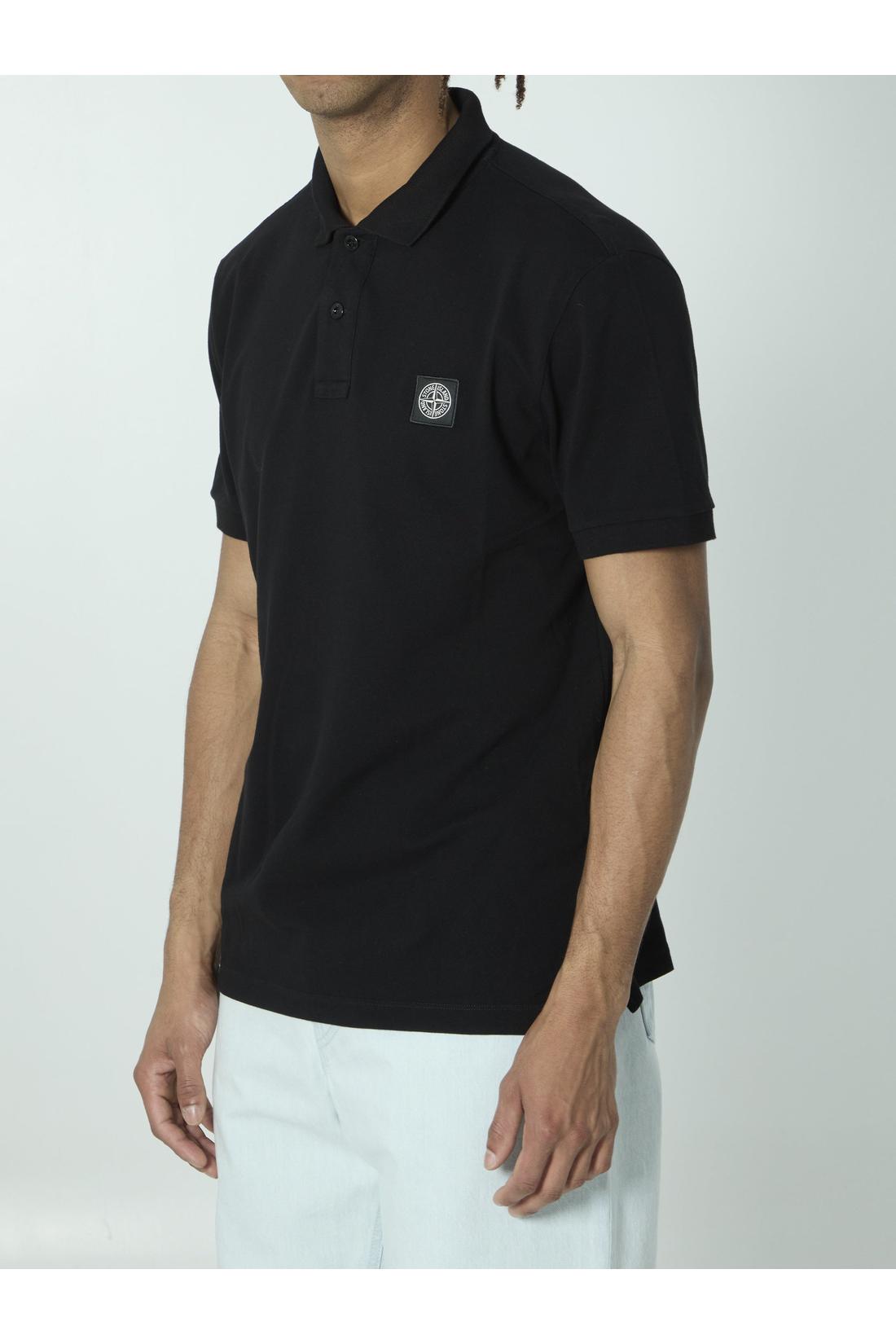 Stone Island-OUTLET-SALE-Cotton pique polo shirt-ARCHIVIST