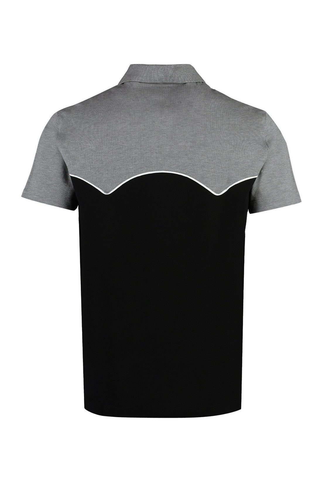 Versace-OUTLET-SALE-Cotton-piqué polo shirt-ARCHIVIST