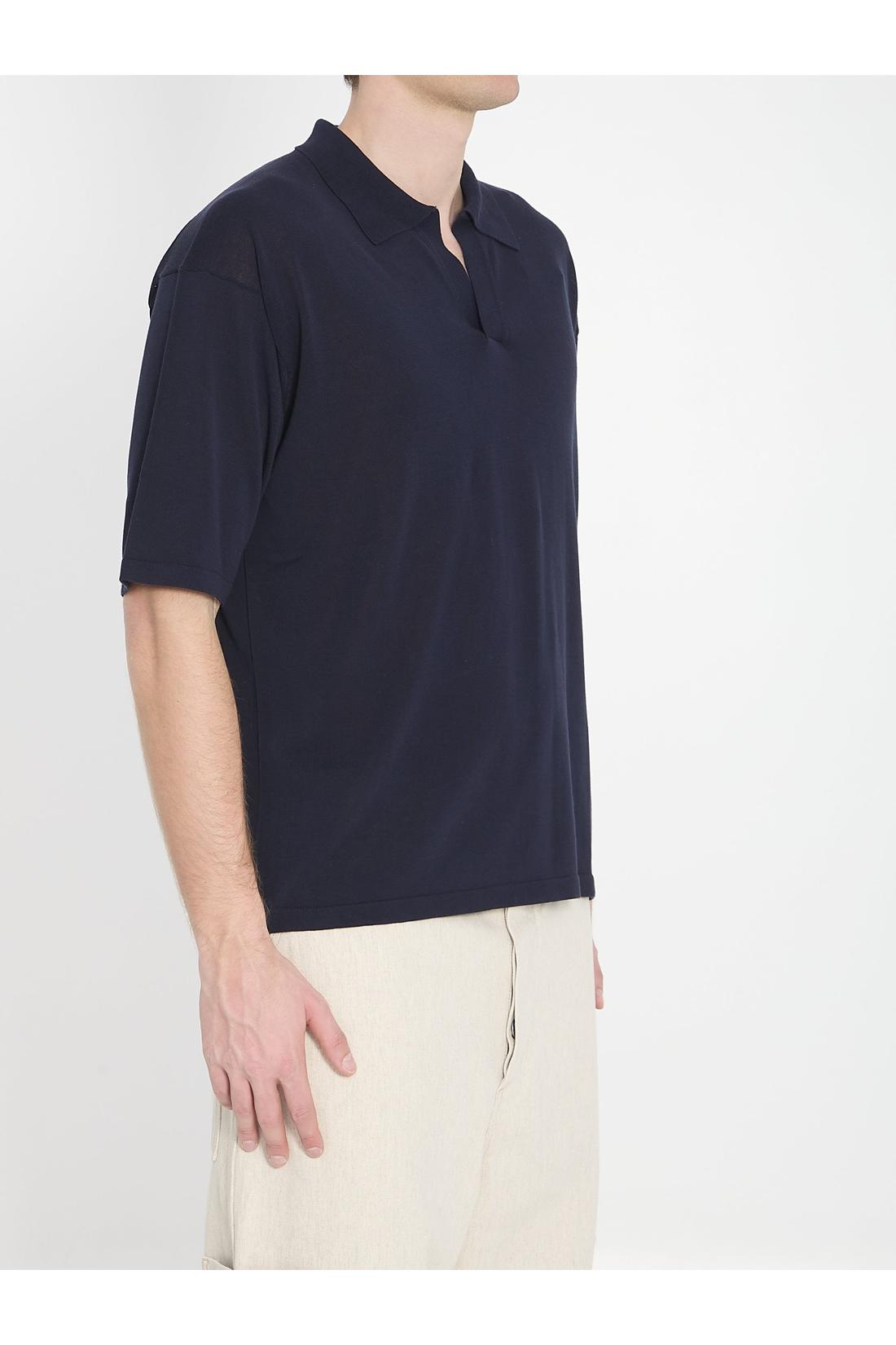 Roberto Collina-OUTLET-SALE-Cotton polo shirt-ARCHIVIST