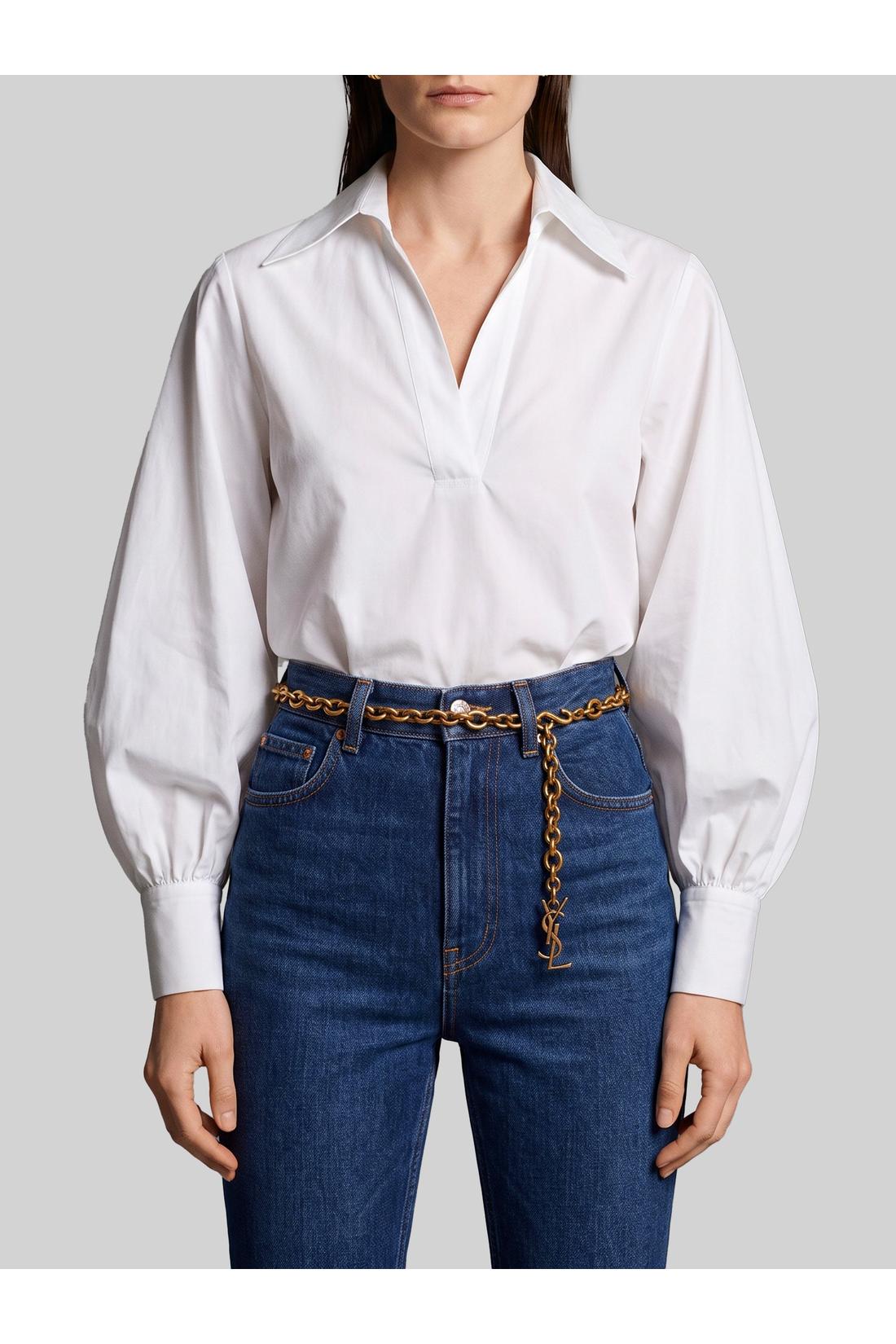 Sutton new york-OUTLET-SALE-Cotton poplin blouse-ARCHIVIST
