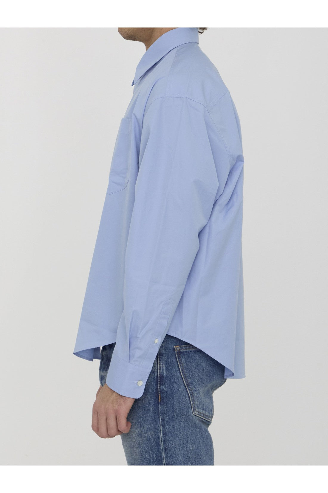 AMI PARIS-OUTLET-SALE-Cotton poplin shirt-ARCHIVIST