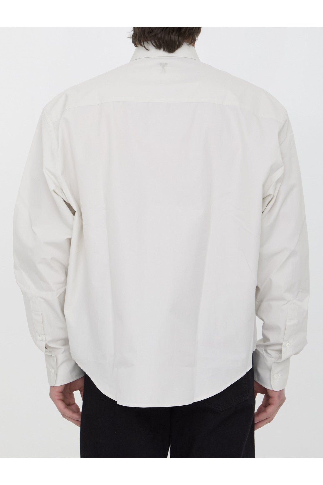 AMI PARIS-OUTLET-SALE-Cotton poplin shirt-ARCHIVIST