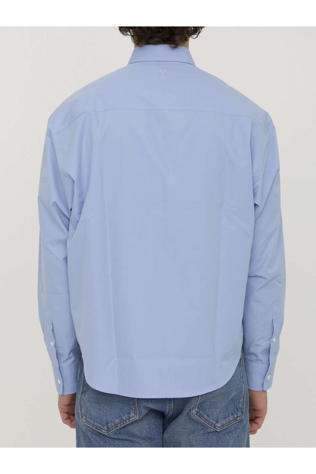 AMI PARIS-OUTLET-SALE-Cotton poplin shirt-ARCHIVIST