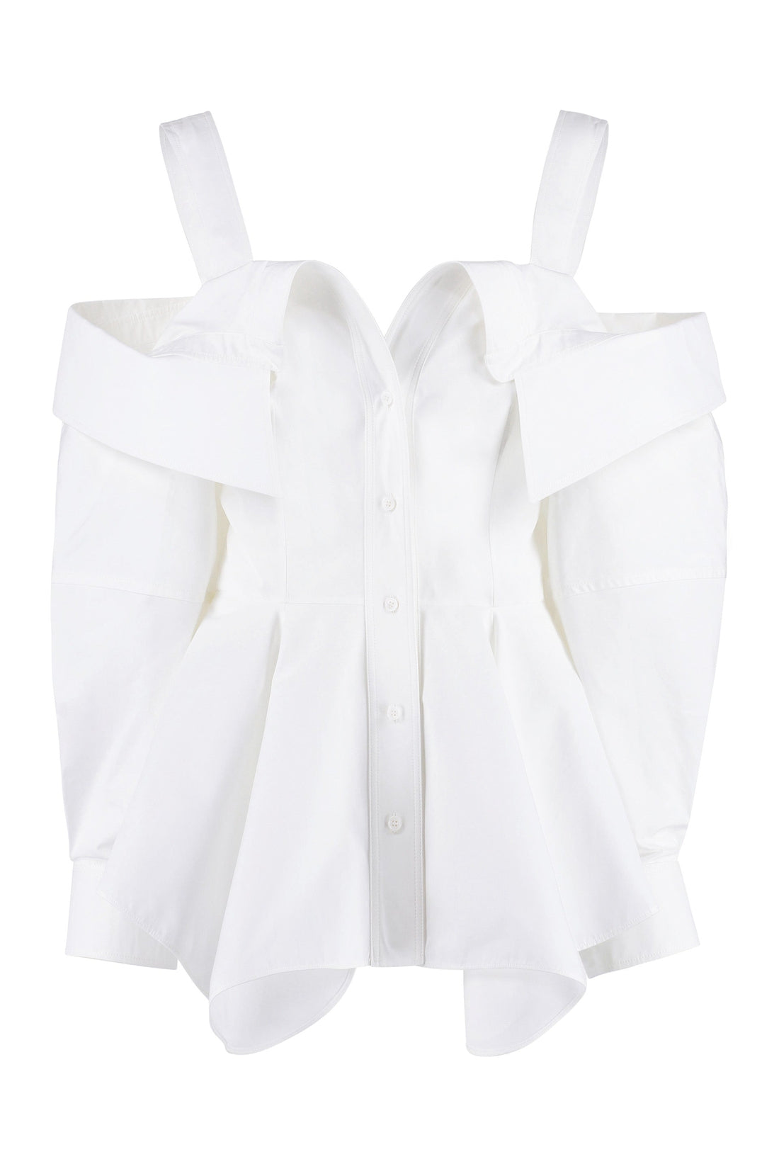 Alexander McQueen-OUTLET-SALE-Cotton poplin shirt-ARCHIVIST