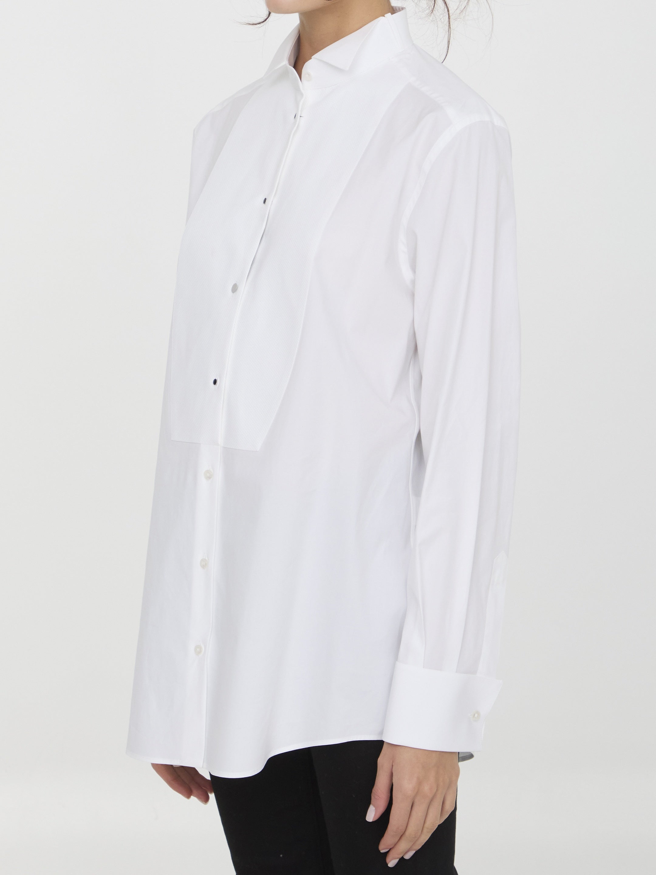 DOLCE&GABBANA-OUTLET-SALE-Cotton poplin shirt-ARCHIVIST