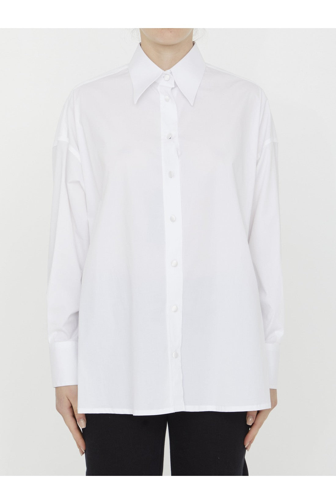 DOLCE&GABBANA-OUTLET-SALE-Cotton poplin shirt-ARCHIVIST