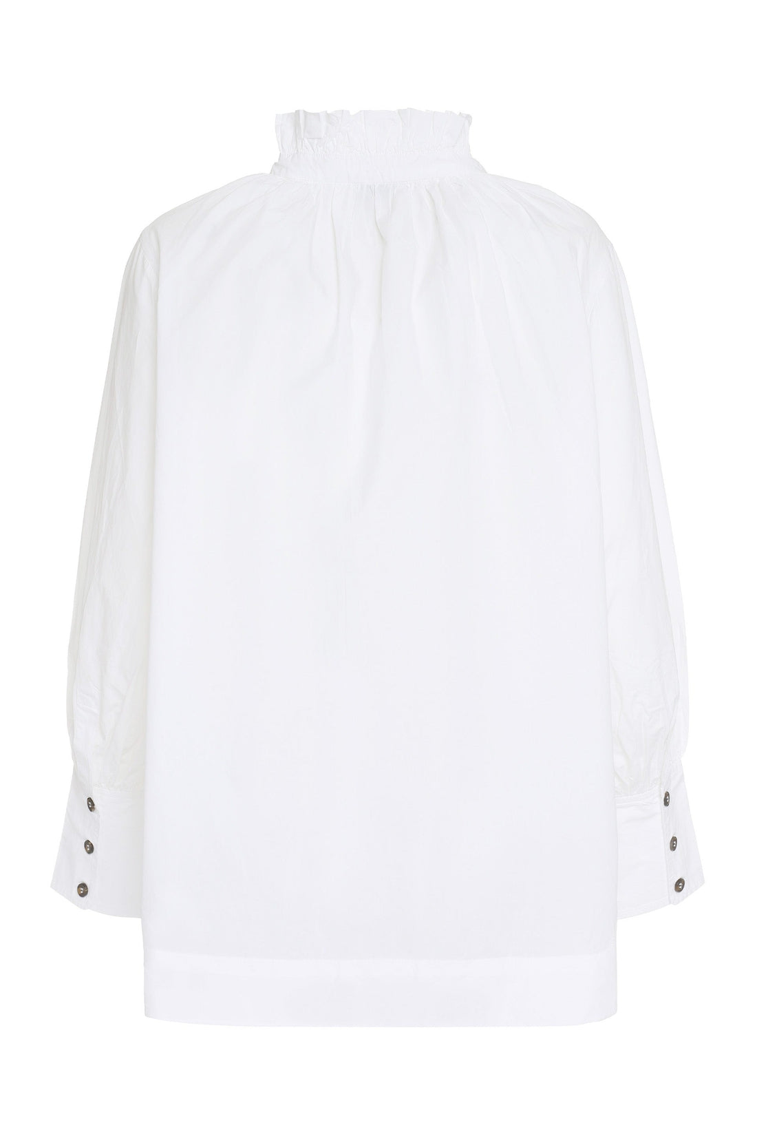 GANNI-OUTLET-SALE-Cotton poplin shirt-ARCHIVIST