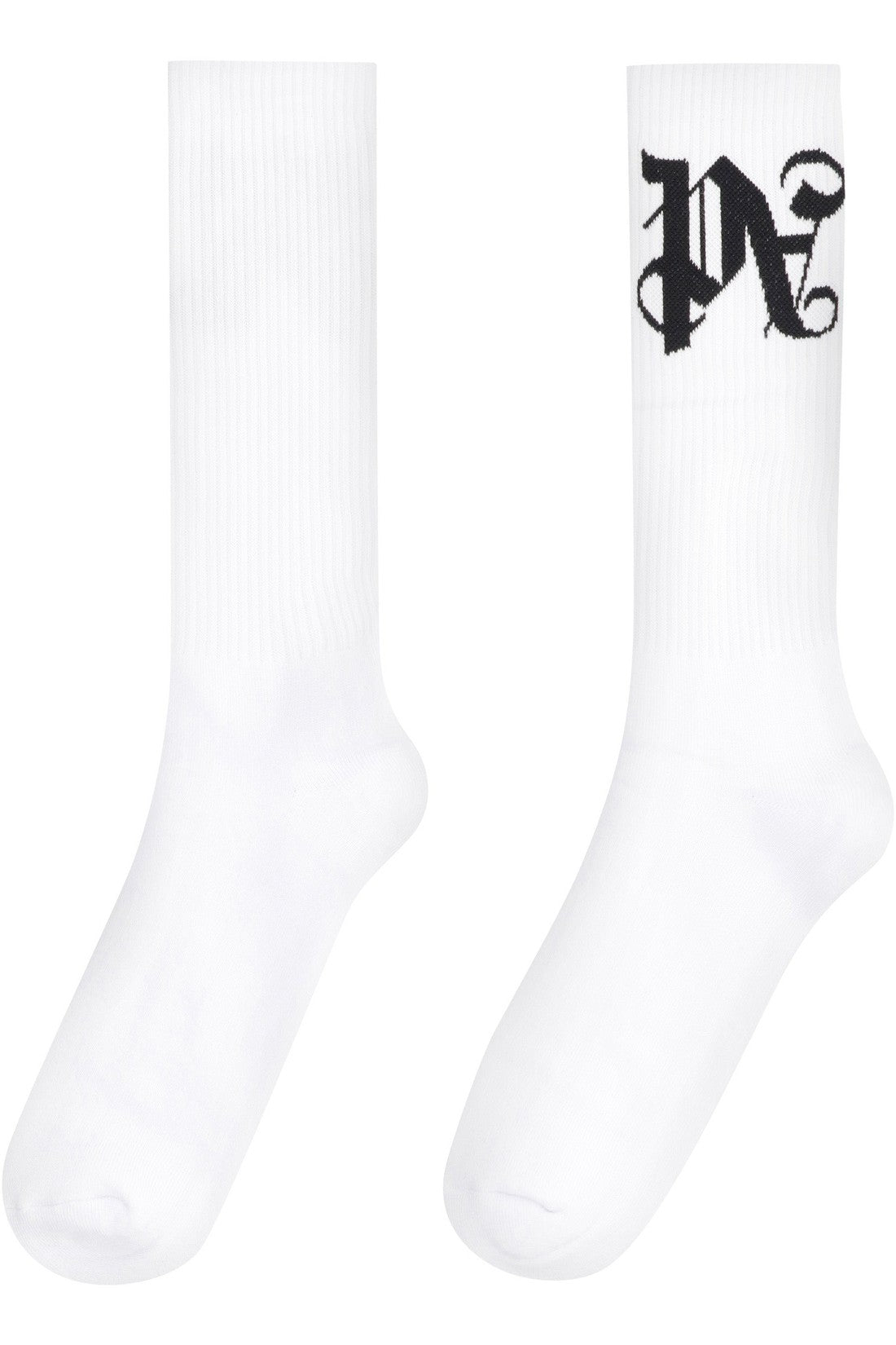 Palm Angels-OUTLET-SALE-Cotton socks with logo-ARCHIVIST