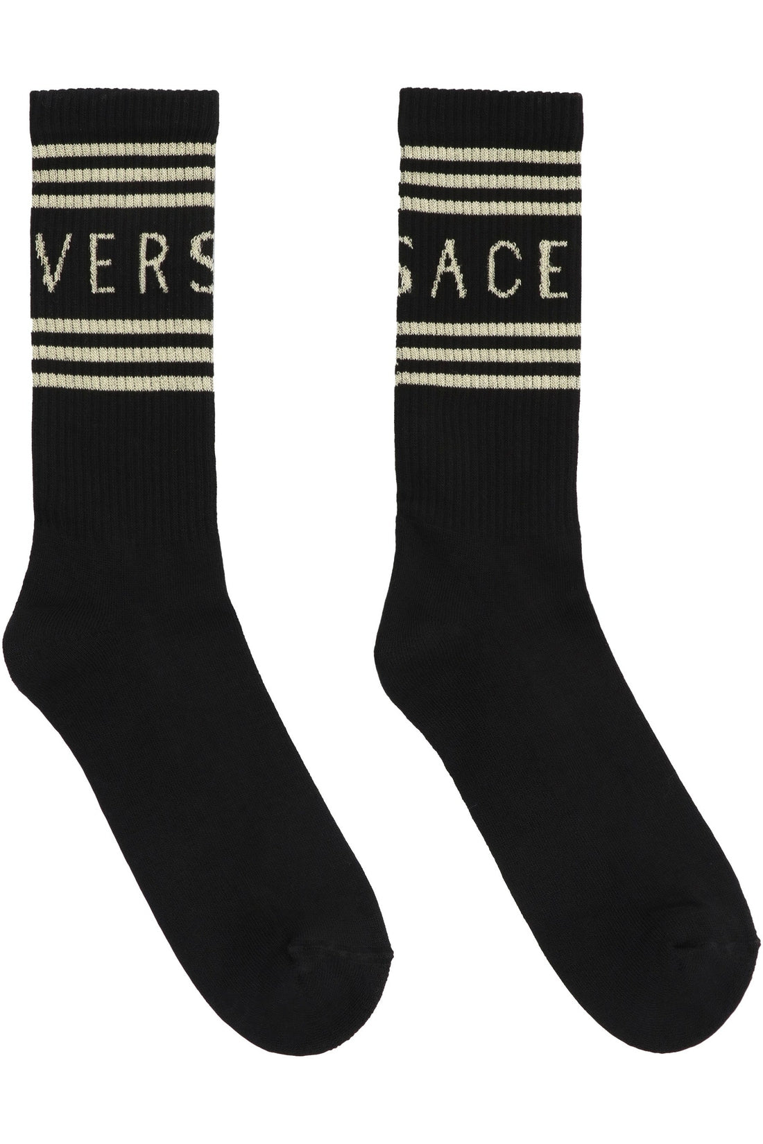 Versace-OUTLET-SALE-Cotton socks with logo-ARCHIVIST