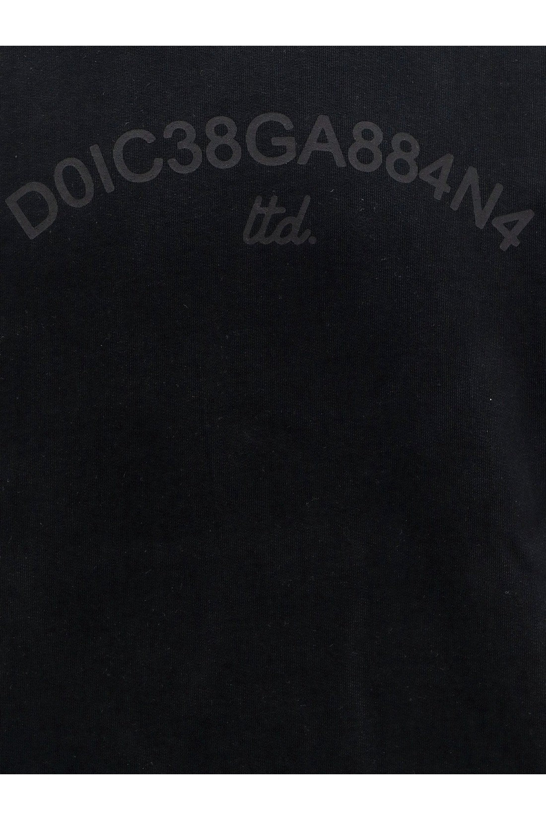 DOLCE & GABBANA-OUTLET-SALE-Cotton sweatshirt with frontal logo-ARCHIVIST