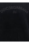 DOLCE & GABBANA-OUTLET-SALE-Cotton sweatshirt with frontal logo-ARCHIVIST