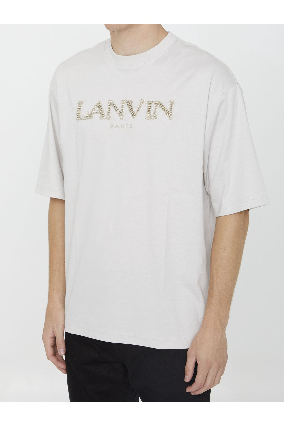 LANVIN-OUTLET-SALE-Cotton t-shirt with logo-ARCHIVIST