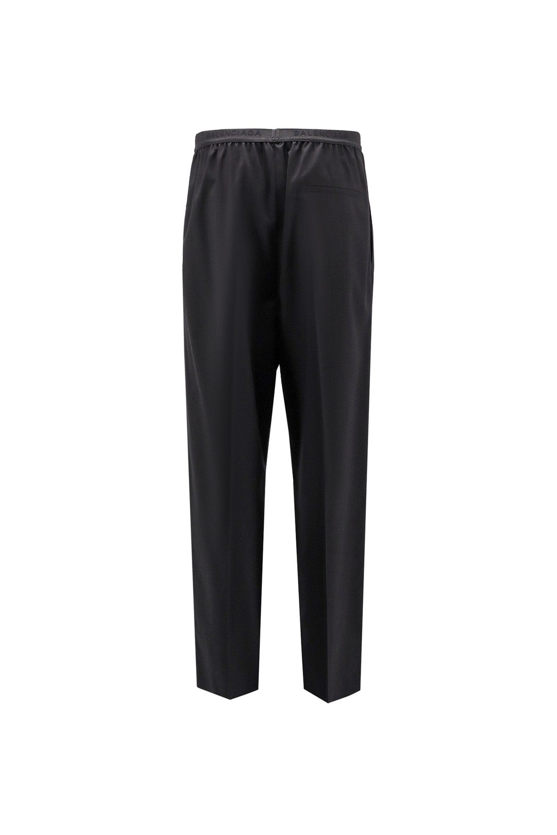 BALENCIAGA-OUTLET-SALE-Cotton trouser with logoed band-ARCHIVIST