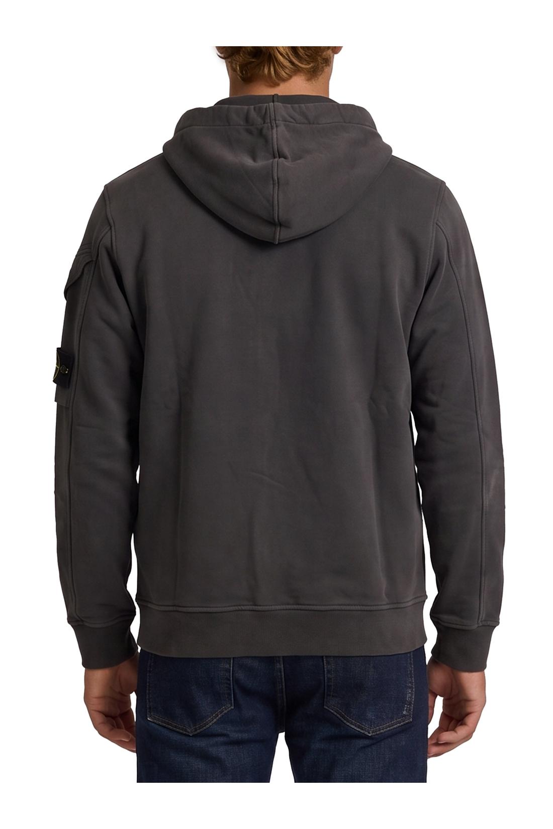 Stone Island-OUTLET-SALE-Cotton zip-up sweatshirt-ARCHIVIST