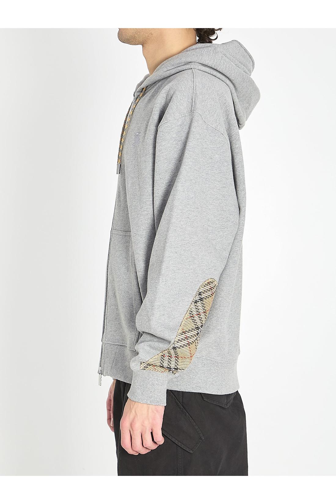Burberry-OUTLET-SALE-Cotton zipped hoodie-ARCHIVIST