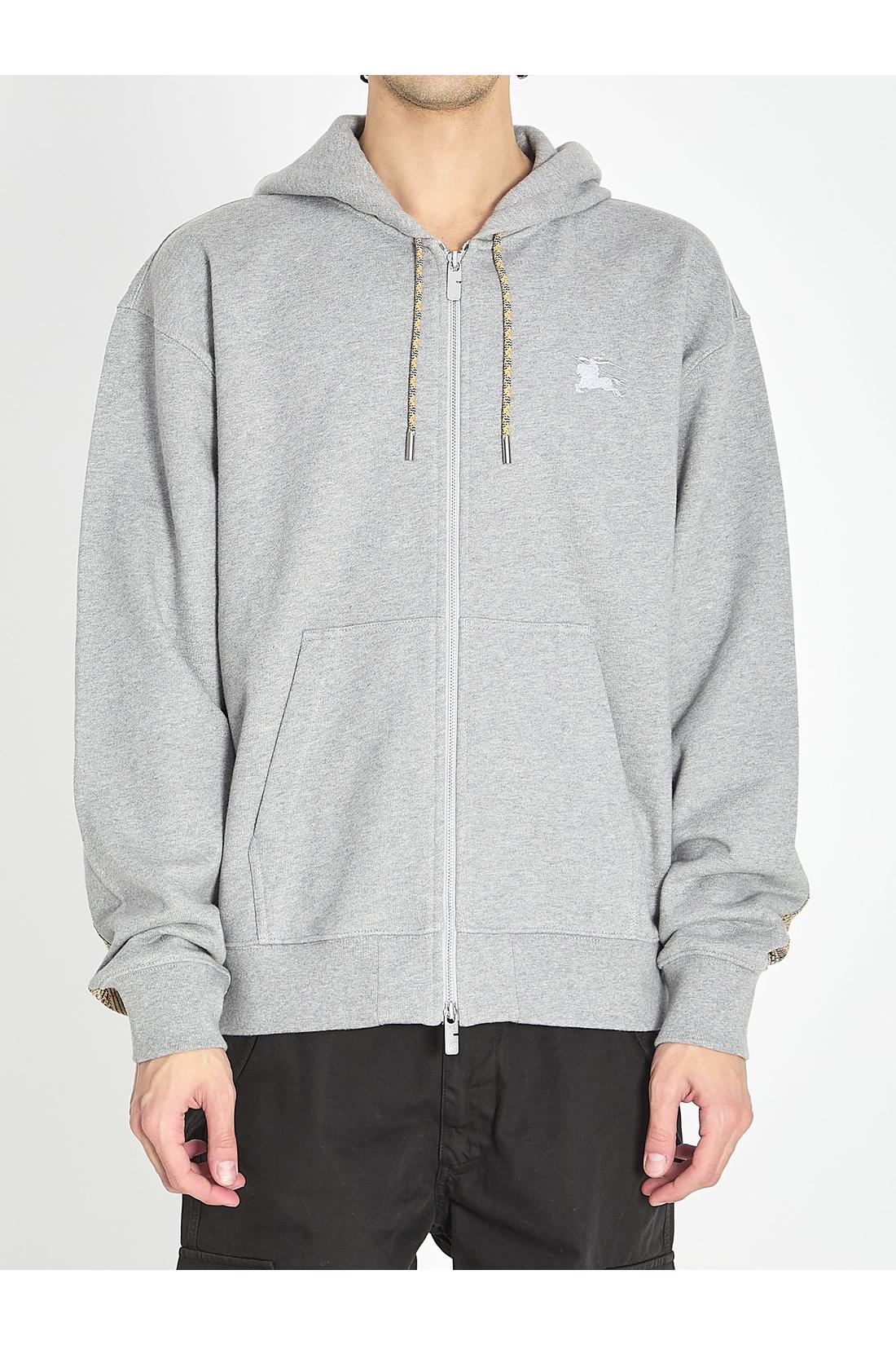 Burberry-OUTLET-SALE-Cotton zipped hoodie-ARCHIVIST