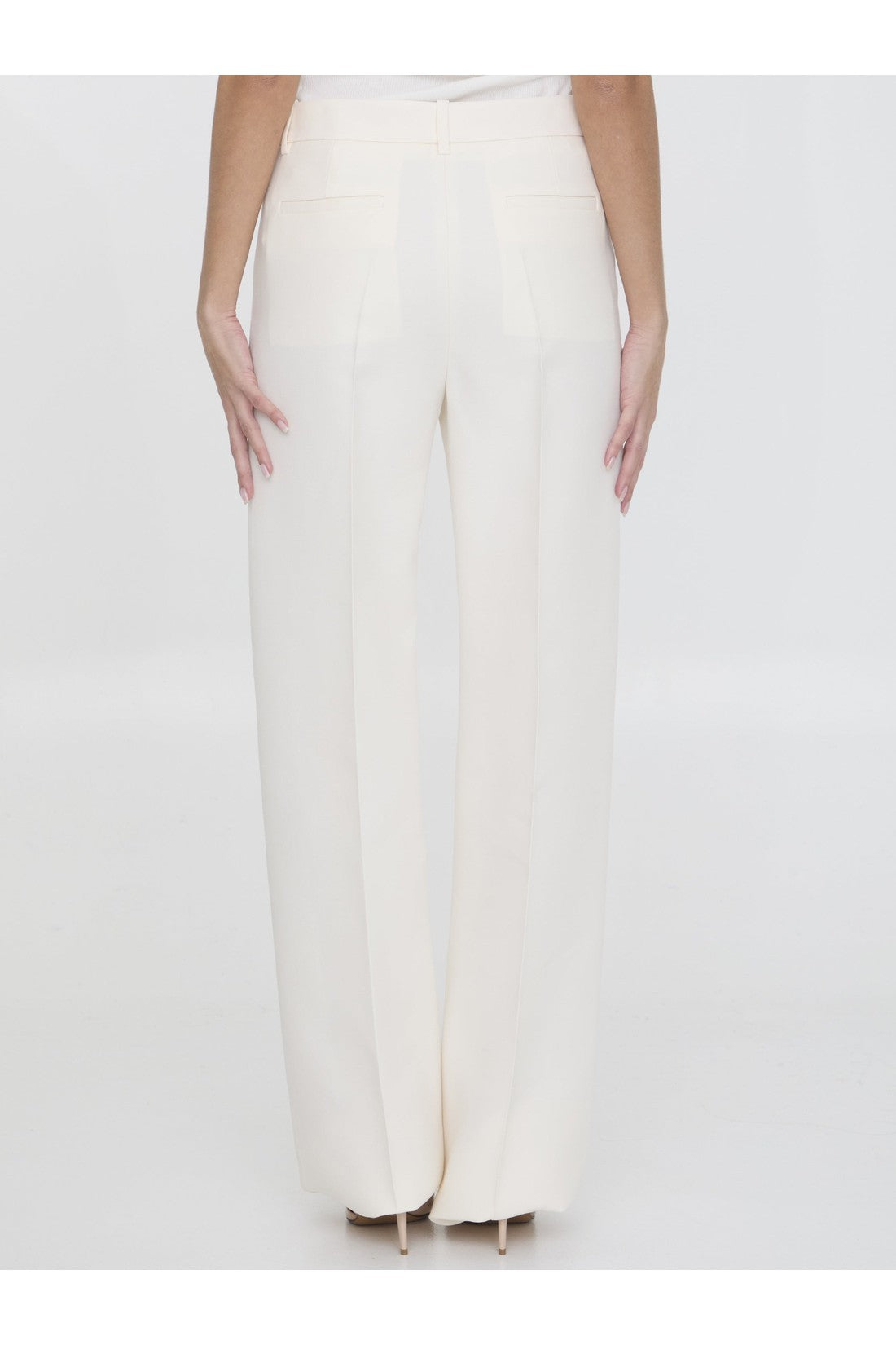 VALENTINO GARAVANI-OUTLET-SALE-Crepe Couture trousers-ARCHIVIST