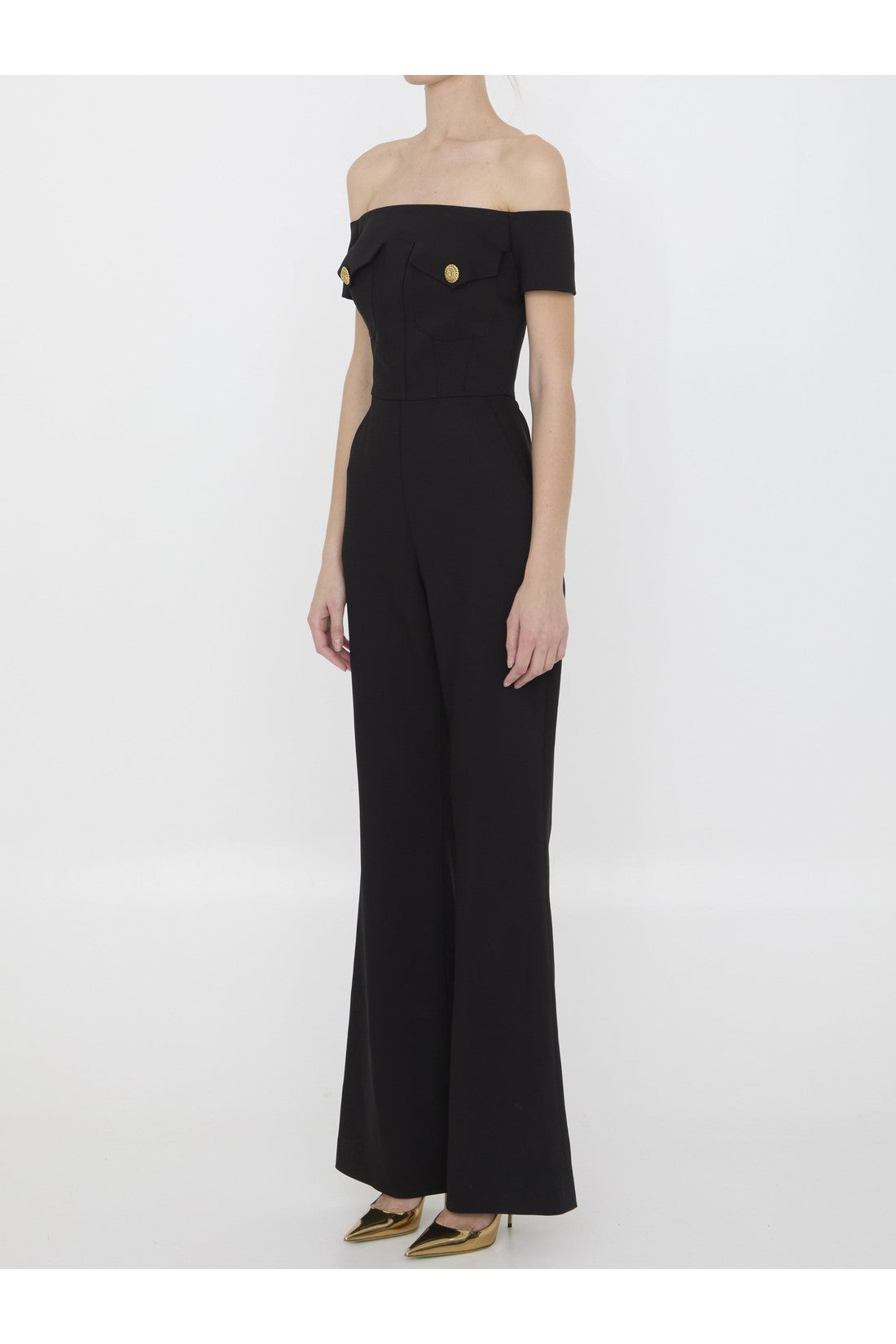 BALMAIN-OUTLET-SALE-Crêpe jumpsuit-ARCHIVIST