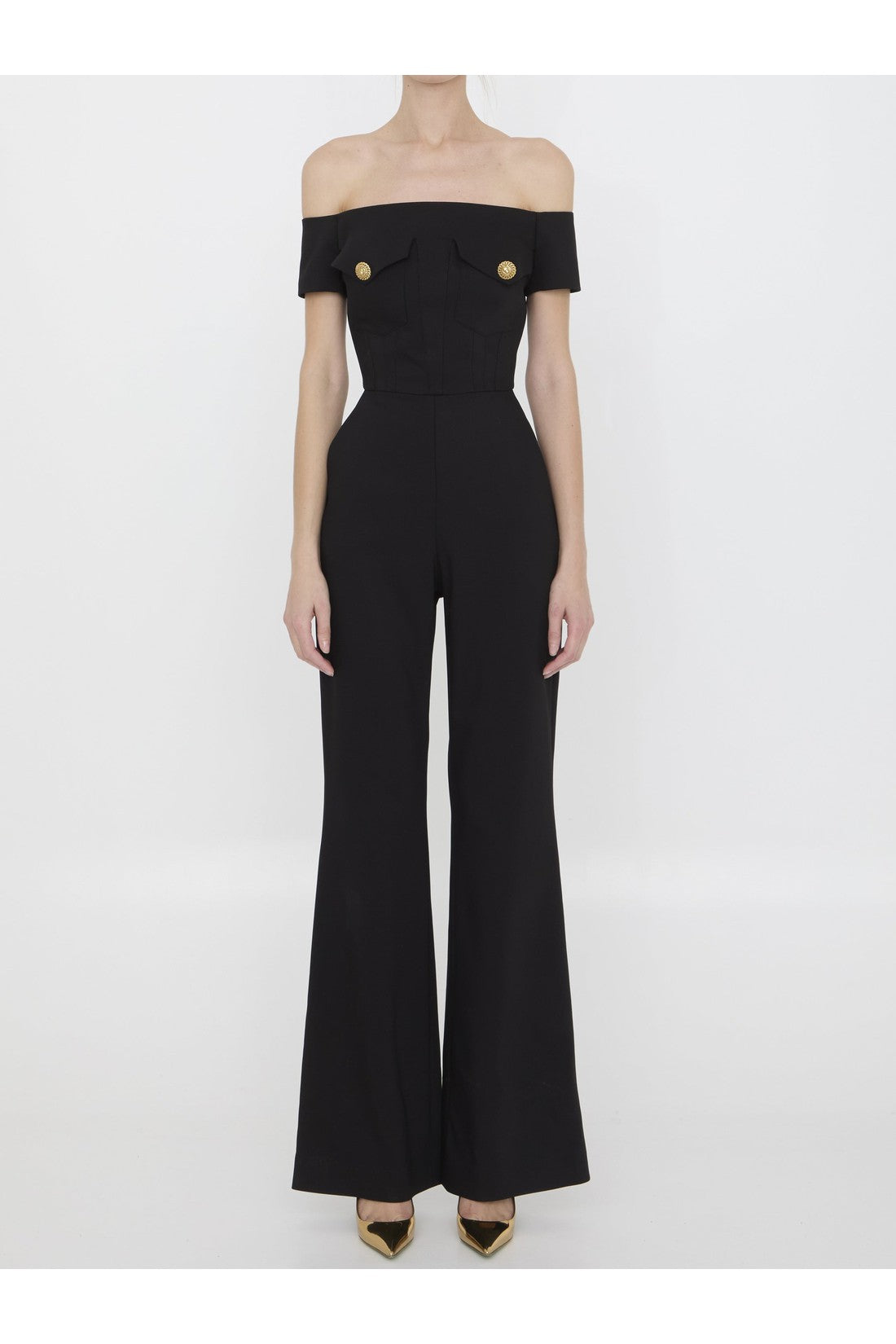 BALMAIN-OUTLET-SALE-Crêpe jumpsuit-ARCHIVIST