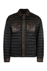 Moorer-OUTLET-SALE-Crespi leather inserts down jacket-ARCHIVIST