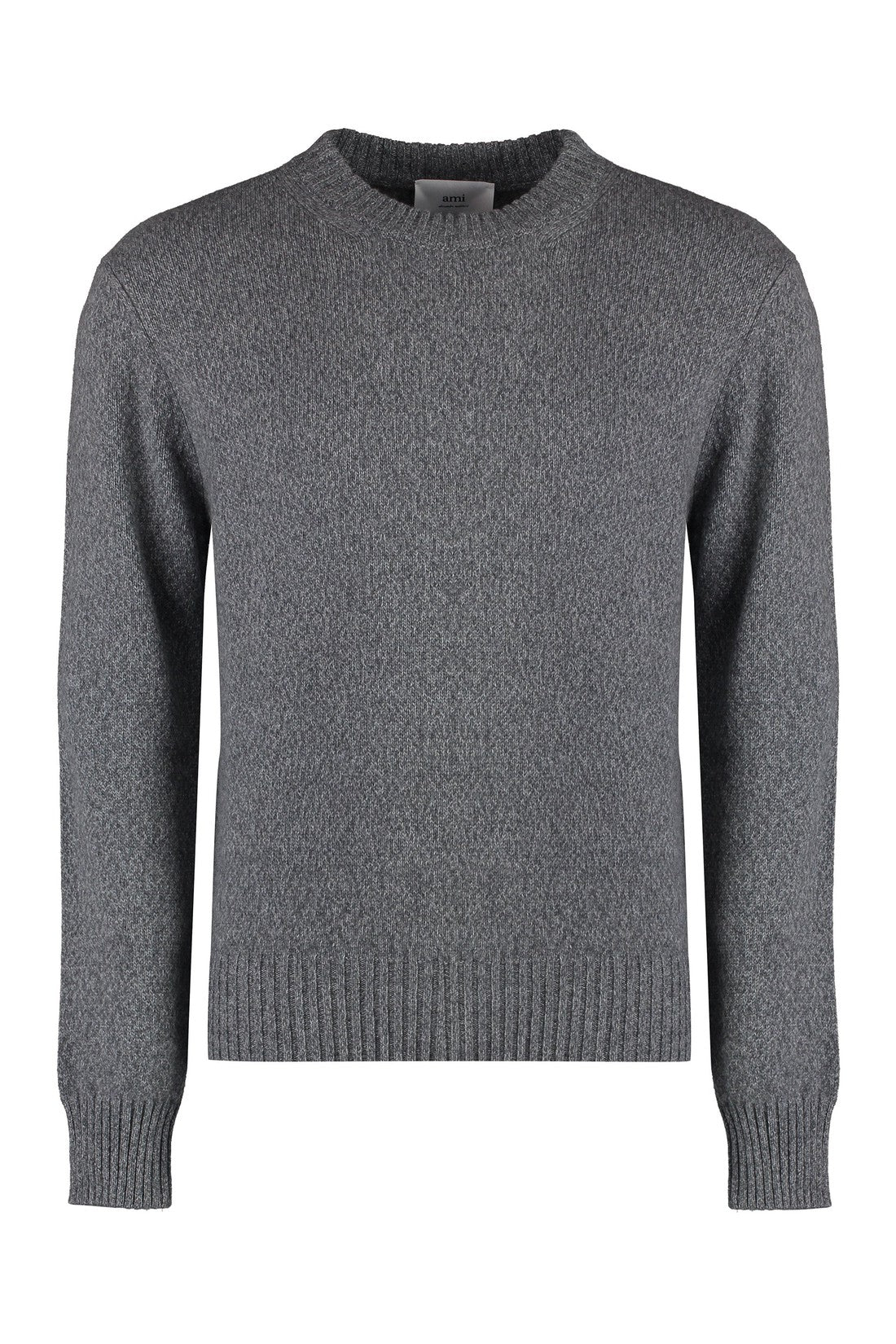AMI PARIS-OUTLET-SALE-Crew-neck cashmere sweater-ARCHIVIST
