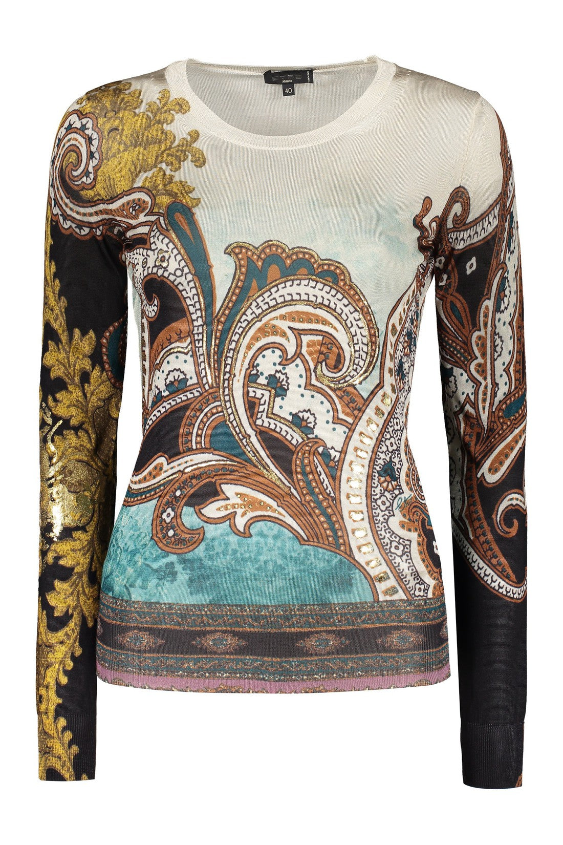 Etro-OUTLET-SALE-Crew neck silk sweater-ARCHIVIST