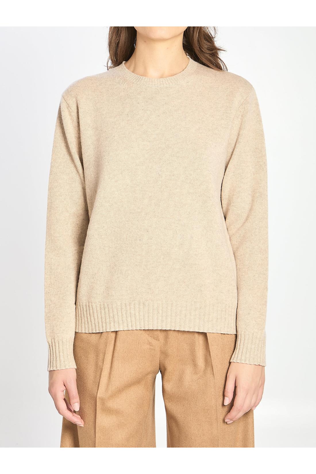 Max Mara-OUTLET-SALE-Crew neck sweater in cashmere-ARCHIVIST