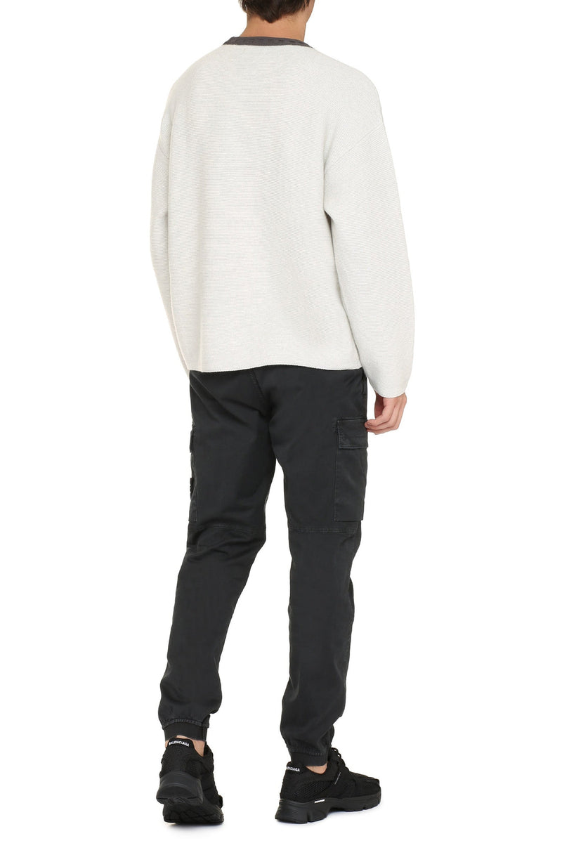 Stone Island Shadow Project-OUTLET-SALE-Crew-neck wool sweater-ARCHIVIST